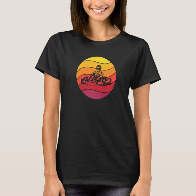 Camiseta Karting Retro Estilo Vintage  10 (Anverso)