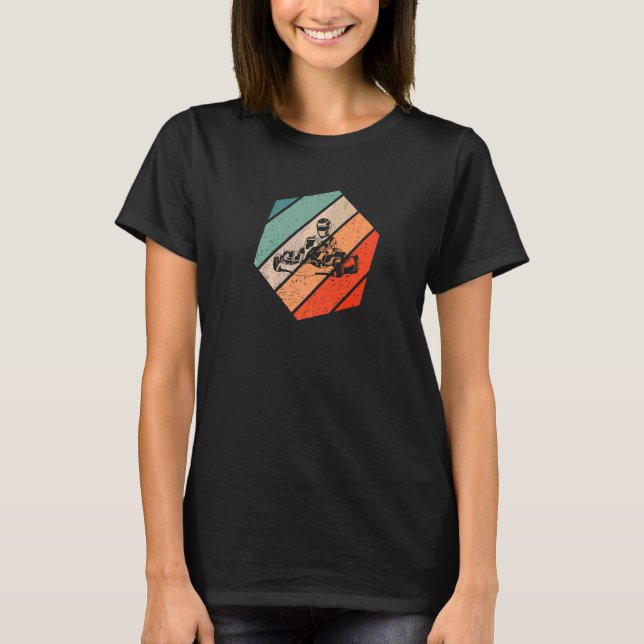 Camiseta Karting Retro Estilo Vintage  2 (Anverso)