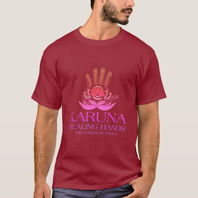 Camiseta Karuna Curando Terapia Masajista y Reiki (Anverso)