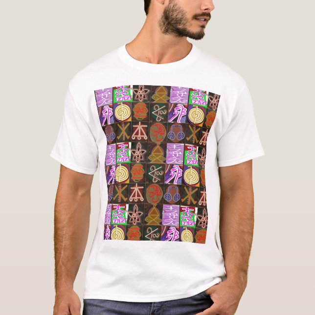 Camiseta KARUNA Reiki = regalos de la cura cósmica de la (Anverso)