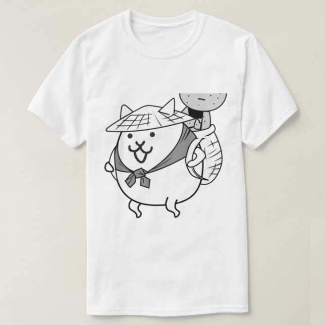 Camiseta Kasa Jizo Uber Raras Gatos De Batalla (Diseño del anverso)