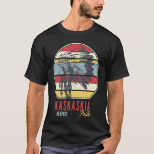 Camiseta Kaskaskia Nativo Estadounidense Respeto del Orgull