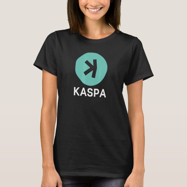 Camiseta Kaspa Crypto Digital Ledger Descentralizado Capa1  (Anverso)