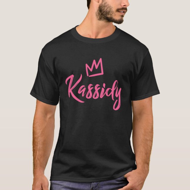 Camiseta Kassidy, la reina corona rosa para las mujeres lla (Anverso)