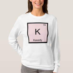 Camiseta Kassidy Nombre Elemento Químico Tabla Periódica