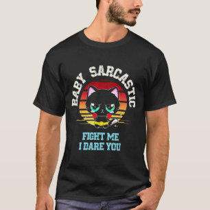 Camiseta Kat Lym Boxer - Fight Me I Dare You Vintage Cat