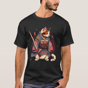 Camiseta Katana gatos: Gato de espadín de Samurai