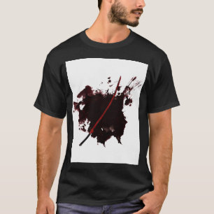 Camiseta Katana oscura de sangre negra de Ríos de Sangre