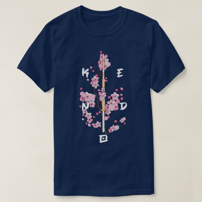 Camiseta Katana Sakura Kendo Combate el Samurai Marti japon (Diseño del anverso)