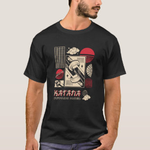 Camiseta Katana Samurái Guerrero Ropa Callejera Japonesa