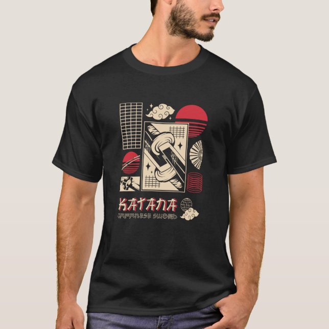Camiseta Katana Samurai Warria Calzado Japonés (Anverso)