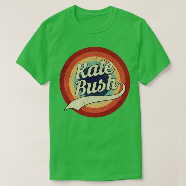 Camiseta Kate Bush Retro Circle Vintage (Diseño del anverso)