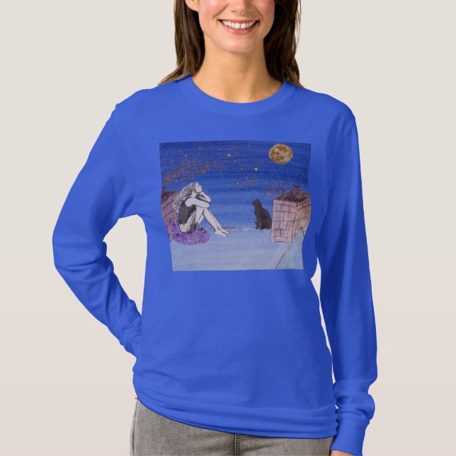 Camiseta Kate en el tejado - autorretrato de la fantasía - (Anverso)