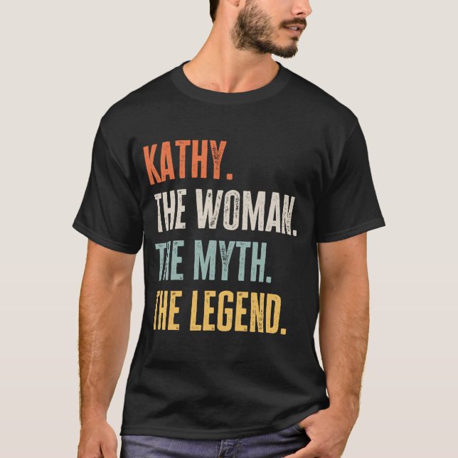 Camiseta Kathy La Mejor Mujer Leyenda De Mito Mejor Nombre  (Anverso)