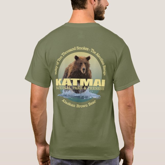 Camiseta Katmai (oso marrón) WT (Reverso)