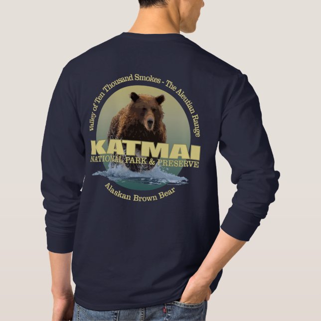 Camiseta Katmai (oso marrón) WT (Reverso)