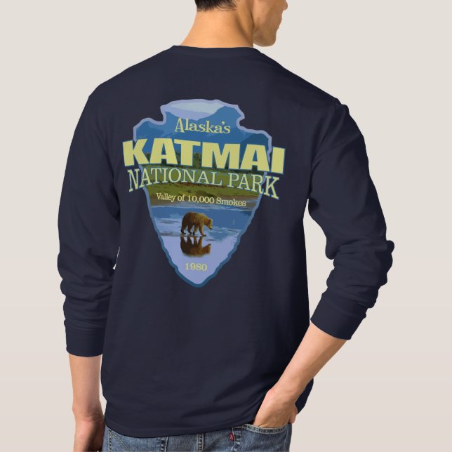 Camiseta Katmai (punta de flecha) (Reverso)