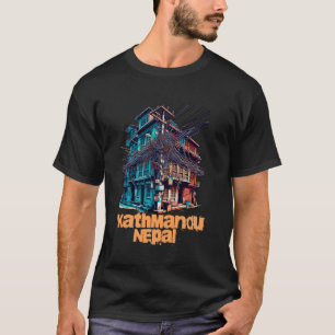 Camiseta Katmandú Nepal Líneas de Energía Enredadas Nido de