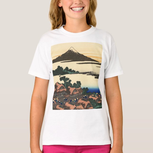 Camiseta Katsushika Hokusai Dawn en la provincia de Kai (Anverso)