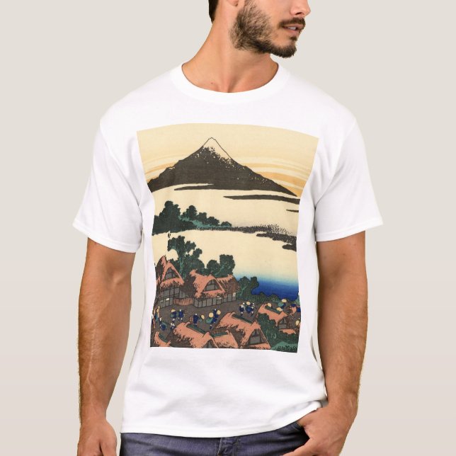Camiseta Katsushika Hokusai Dawn en la provincia de Kai (Anverso)