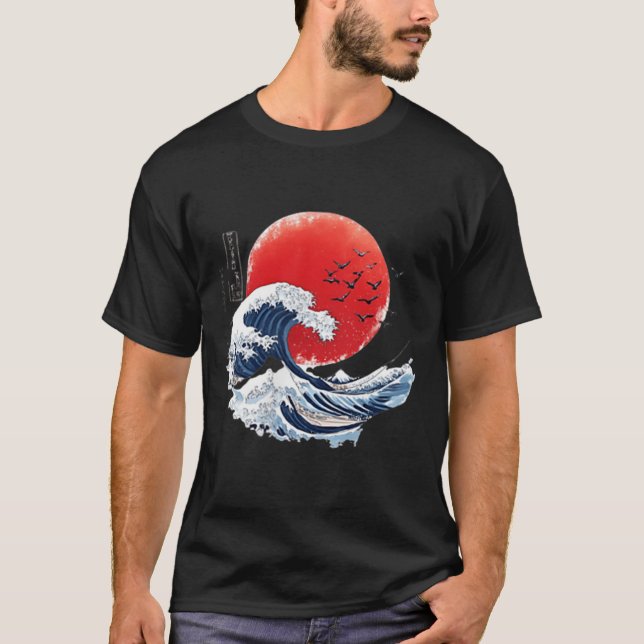 Camiseta Katsushika Hokusai Japanese Great Wave Men Women K (Anverso)