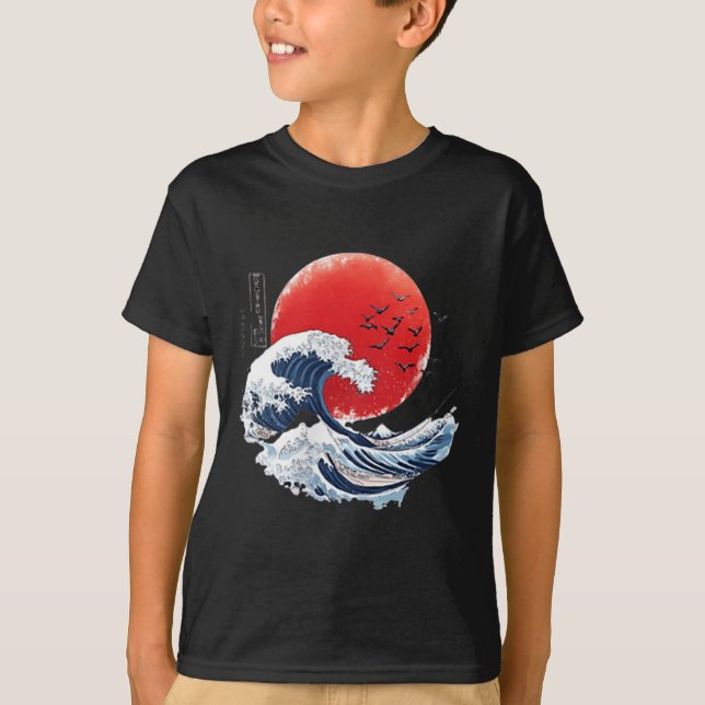 Camiseta Katsushika Hokusai Japanese Great Wave Men Women K (Anverso)
