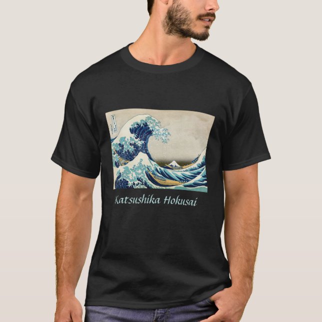 Camiseta Katsushika Hokusai - La gran ola de Kanagawa (Anverso)