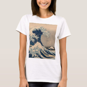 Camiseta Katsushika Hokusai. La gran ola de Kanagawa