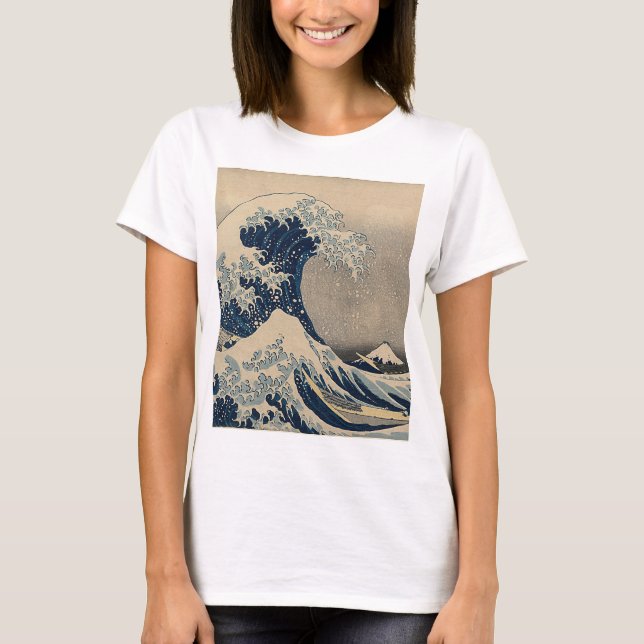 Camiseta Katsushika Hokusai. La gran ola de Kanagawa (Anverso)