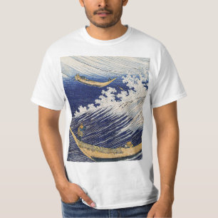 Camiseta Katsushika Hokusai. Olas oceánicas
