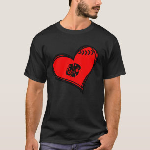 Camiseta Katy Tigers Baseball Heart