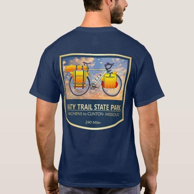 Camiseta Katy Trail (bicicleta2)2 (Reverso)