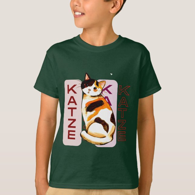 Camiseta Katze, simple regalo de mamá de Día de San Valentí (Anverso)