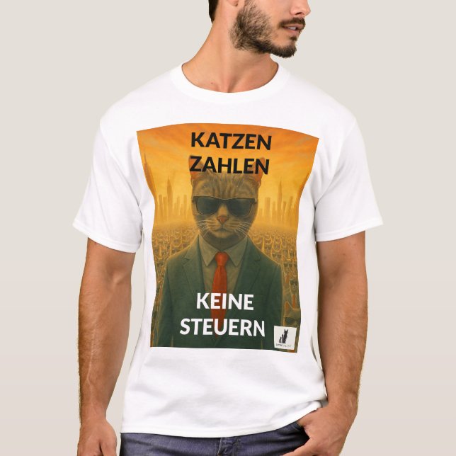 Camiseta Katzen Zahlen Keine Steuern (Anverso)