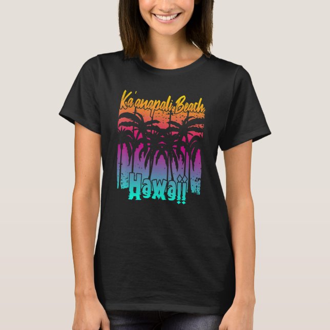 Camiseta Kau2019anapali Beach Hawaii (Anverso)