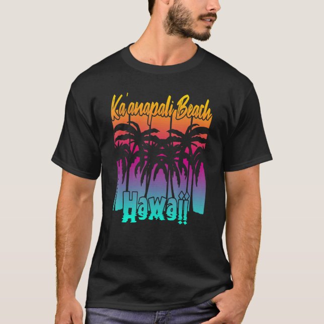 Camiseta Kau2019anapali Beach Hawaii 1 (Anverso)