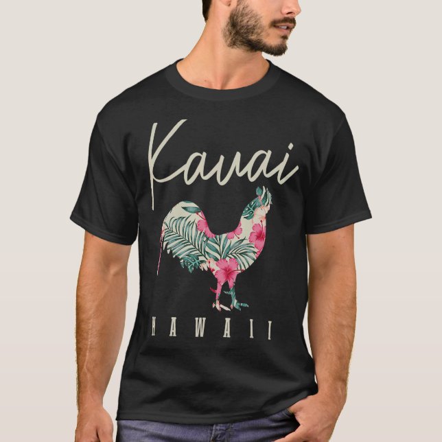 Camiseta Kauai Chicken Hawaii Hibiscus Hawaii Islands Sou (Anverso)