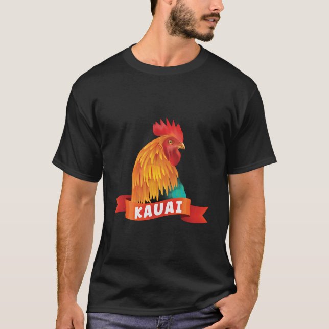 Camiseta Kauai Chicken Rooster Style Garden (Anverso)