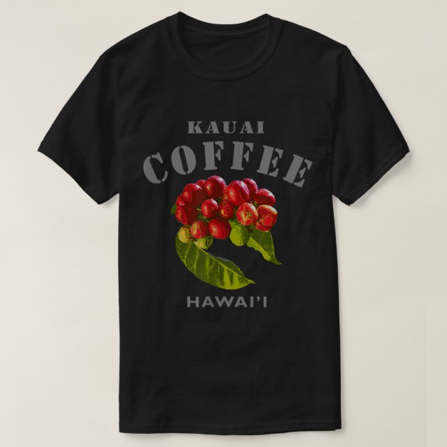 Camiseta Kauai Coffee Hawaii Isla Famosa Moderna Hawai (Diseño del anverso)