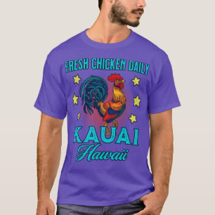 Camiseta Kauai Family Vacation Fresh Chicken Daily Souvenir