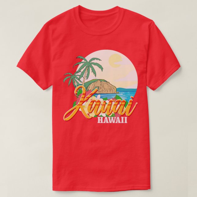 Camiseta Kauai Hawaii (Diseño del anverso)