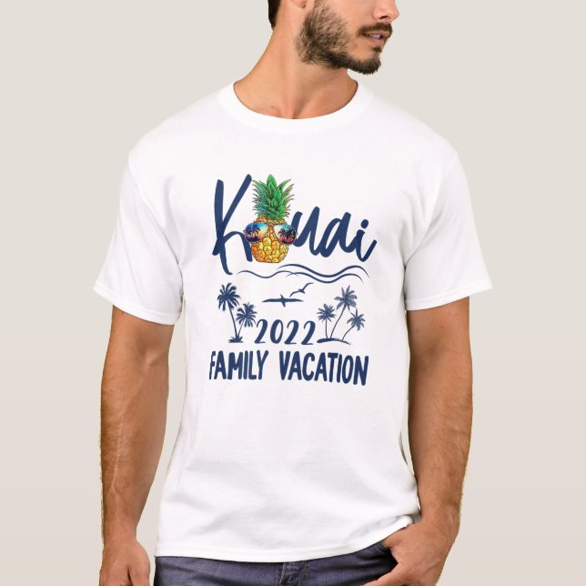 Camiseta Kauai Hawaii 2022 Gafas de sol de piña hawaiana va (Anverso)
