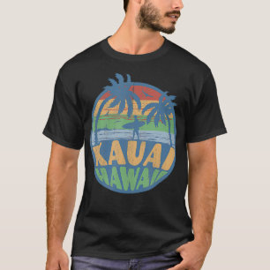 Camiseta Kauai Hawaii Beach Surfing Retro de los años 70