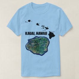 Camiseta Kauai Hawaii Con Islas Hawaianas