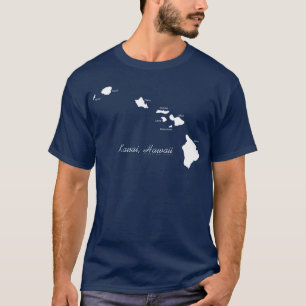 Camiseta Kauai Hawaii Con Islas Hawaianas