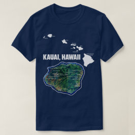 Camiseta Kauai Hawaii Con Islas Hawaianas
