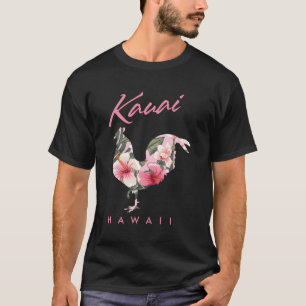 Camiseta Kauai Hawaii Flor Hibiscus Chicken