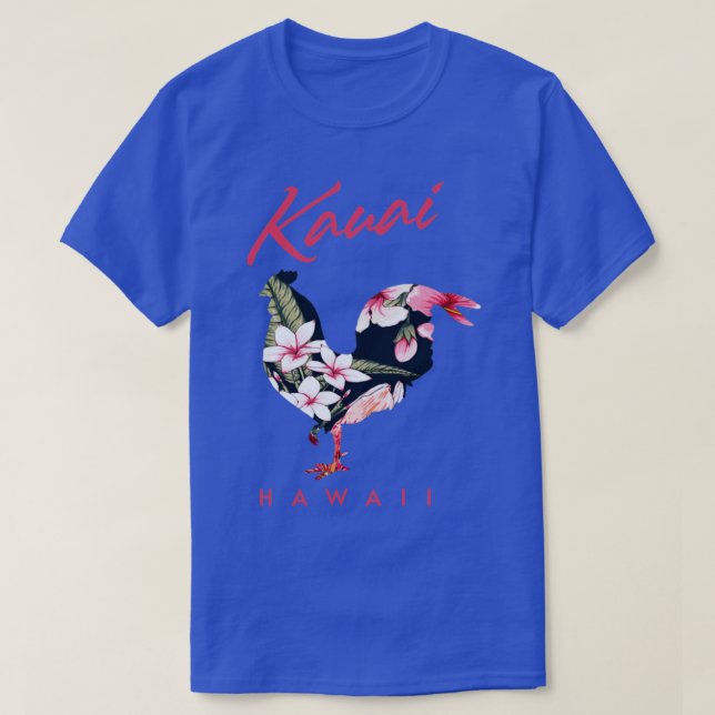 Camiseta Kauai Hawaii Flor Hibiscus Chicken Lover Souveni (Diseño del anverso)