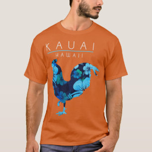 Camiseta Kauai Hawaii Flor Hibiscus Chicken Lover Souveni