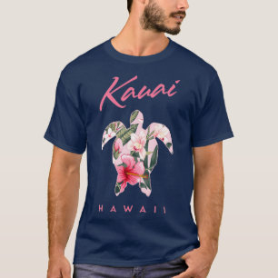 Camiseta Kauai Hawaii Hibiscus Flower Sea Turtle TShirt 2